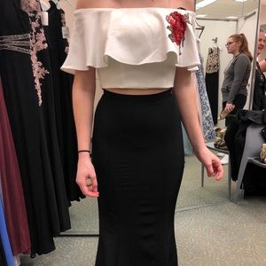 David’s Bridal two piece dress